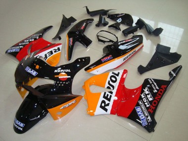 Carénages Moto Honda CBR900RR 919 1998-1999 - Orange Blanc Rouge Noir Brillant Repsol Abordables