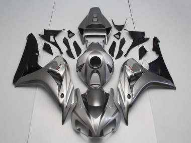 Kits Carénage Moto Honda CBR1000RR 2006-2007 - Argent Noir Brillant Abordables