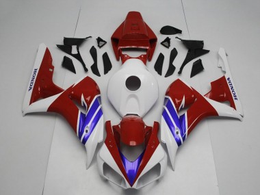 Carénage Moto Honda CBR1000RR 2006-2007 - Blanc Rouge Bleu Abordables