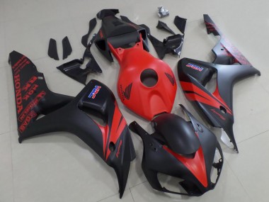 Carénage Moto Honda CBR1000RR 2006-2007 - Rouge Noir Mat Abordables