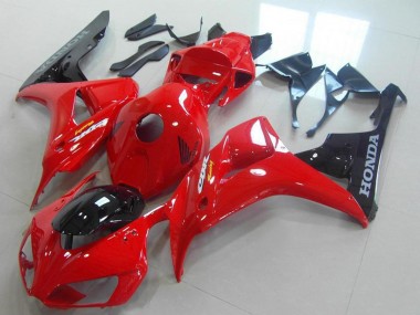 Kits Carénage Moto ABS Honda CBR1000RR 2006-2007 - Rouge Noir Brillant Abordables