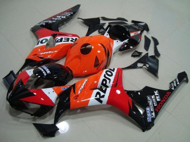 Kits Carénage Moto Honda CBR1000RR 2006-2007 - Orange Blanc Rouge Noir Brillant Repsol Abordables