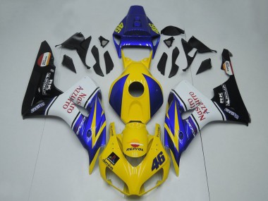 Carénages Moto Honda CBR1000RR 2006-2007 - Bleu Jaune Blanc Noir Brillant Rouge Nastro Azzurro Abordables