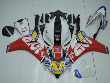 Carénages Moto Honda CBR1000RR 2008-2011 - Blanc Rouge Jaune Noir Givi 93 Abordables