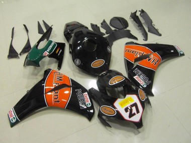 Carénages Moto Honda CBR1000RR 2008-2011 - Noir Brillant Orange HM Plant 27 Abordables