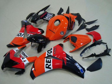 Carénages ABS Honda CBR1000RR 2008-2011 - Orange Blanc Rouge Noir Brillant Repsol Abordables