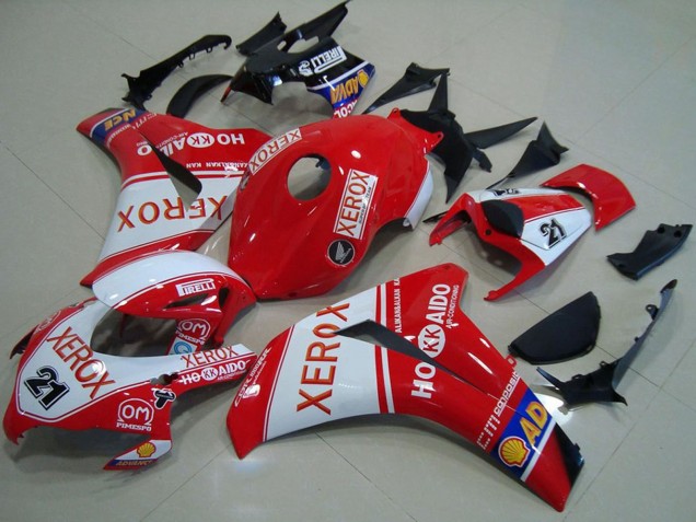 Carénages Moto Honda CBR1000RR 2008-2011 - Blanc Rouge Xerox 21