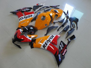 Kits Carénage Moto ABS Honda CBR1000RR 2012-2016 - Orange Blanc Rouge Noir Brillant Repsol Abordables