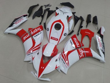 Carénages Moto Honda CBR1000RR 2012-2016 - Blanc Rouge Noir Supreme Abordables