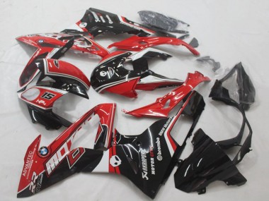 Carénage Moto BMW S1000RR 2015-2016 - Blanc Rouge Noir Brillant Abordables
