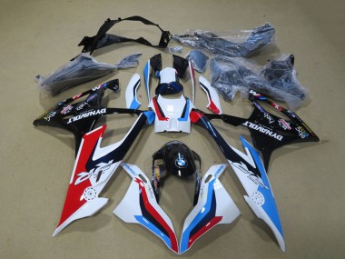 Kits Carénage Moto ABS BMW S1000RR 2019-2022 - Blanc Bleu Rouge Noir Abordables