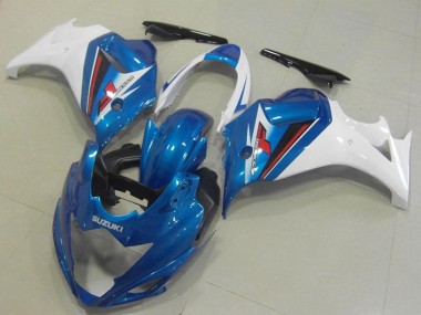 Carénages Moto Suzuki GSX650F 2008-2013 - Blanc Bleu Abordables