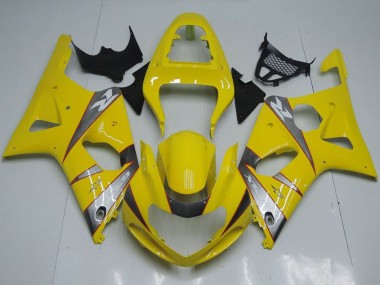 Carénages Moto Suzuki GSXR 1000 2000-2002 - Jaune Argent Gris Abordables