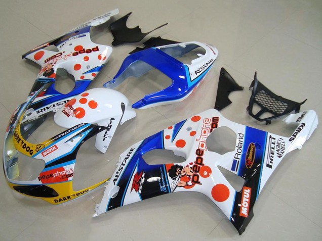 Carénages Moto Suzuki GSXR 1000 2000-2002 - Blanc Bleu Rouge Jaune Noir Dark Dog Motul Pepe Phone