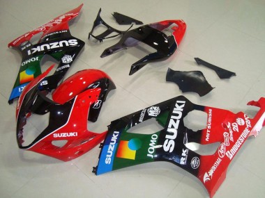 Carénages Moto Suzuki GSXR 1000 2003-2004 - Rouge Noir Bleu Vert JOMO Pepephone Abordables