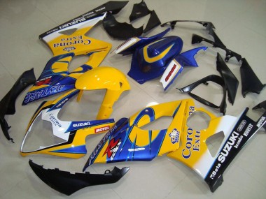 Carénages Moto Suzuki GSXR 1000 2005-2006 - Jaune Blanc Noir Corona Abordables