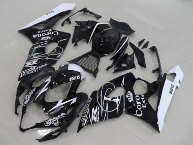 Carénages Moto Suzuki GSXR 1000 2005-2006 - Noir Brillant Blanc Corona Abordables