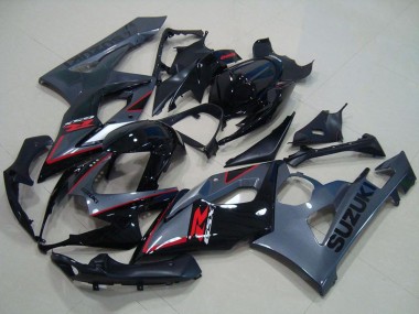Carénages Moto Suzuki GSXR 1000 2005-2006 - Noir Brillant Noir Mat Rouge Abordables