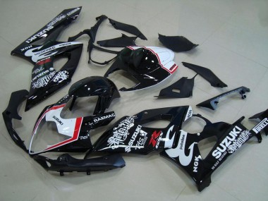Carénages Moto Suzuki GSXR 1000 2005-2006 - Noir Brillant Blanc Rouge Relentless Abordables