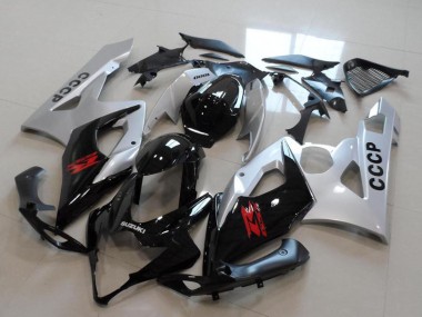 Kits Carénage Moto Suzuki GSXR 1000 2005-2006 - Argent Noir Rouge Abordables