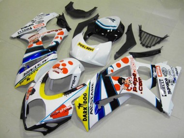 Carénages Moto Suzuki GSXR 1000 2007-2008 - Blanc Rouge Jaune Bleu Noir Pepe Phone Abordables