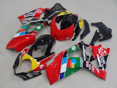 Carénages Moto Suzuki GSXR 1000 2007-2008 - Rouge Jaune Noir Bleu Blanc Vert Abordables