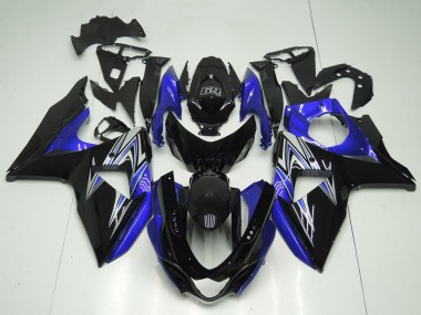 Carénages Moto Suzuki GSXR 1000 2009-2016 - Noir Brillant Bleu Abordables