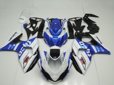 Carénage Moto Suzuki GSXR 1000 2009-2016 - Blanc Bleu Noir Tyco Abordables