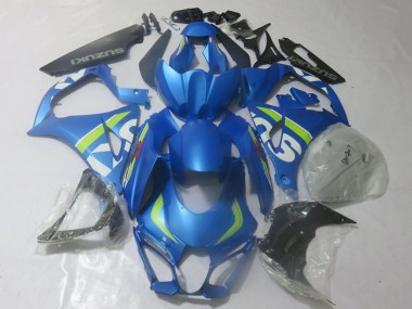 Carénages Moto Suzuki GSXR 1000 2017-2024 - Bleu Vert Citron Blanc Abordables