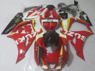 Carénages Moto Suzuki GSXR 1000 2017-2024 - Rouge Jaune Blanc Abordables