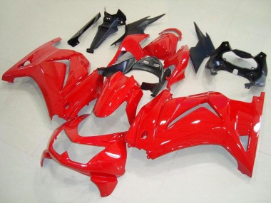Carénages Moto Kawasaki ZX250R 2008-2012 - Rouge Noir Abordables