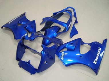 Carénages Moto Kawasaki ZX6R 2000-2002 - Bleu Abordables