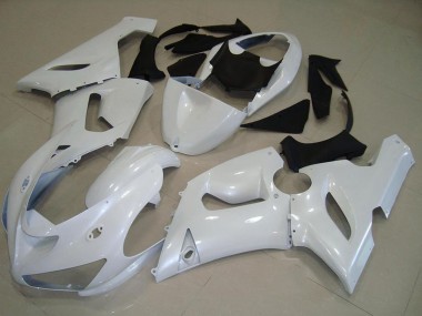 Carénages Moto Kawasaki ZX6R 2005-2006 - Blanc Perle Abordables