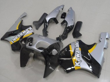 Carénages Moto Kawasaki ZX7R 1996-2003 - Argent Noir Brillant Jaune Abordables