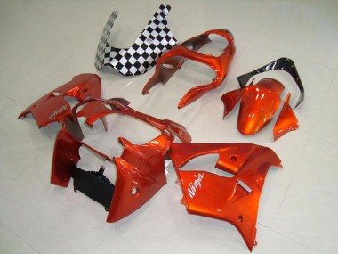 Carénages Moto Kawasaki ZX9R 2000-2001 - Orange Abordables
