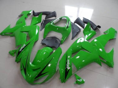 Carénages Moto Kawasaki ZX10R 2006-2007 - Vert Noir Bande Abordables