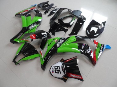 Carénages Moto Kawasaki ZX10R 2011-2015 - Vert Rouge Noir Brillant KIPS Motocard Elf 66 Abordables