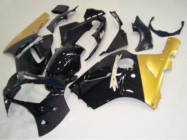 Carénages Moto Kawasaki ZX12R 2000-2001 - Noir Brillant Or