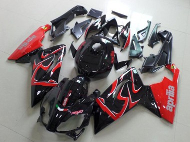 Carénage Moto Aprilia RS125 2006-2011 - Noir Brillant Rouge Abordables