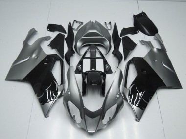 Carénage Moto Aprilia RSV1000 2003-2006 - Noir Brillant Gris Abordables