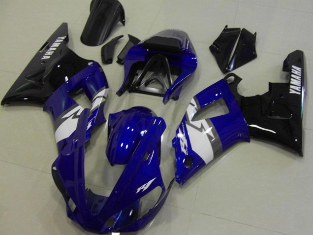 Carénages Moto Yamaha YZF R1 2000-2001 - Bleu Blanc Noir