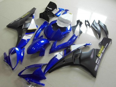 Carénages Moto Yamaha YZF R6 2006-2007 - Blanc Bleu Noir Mat Motul Michelin Abordables