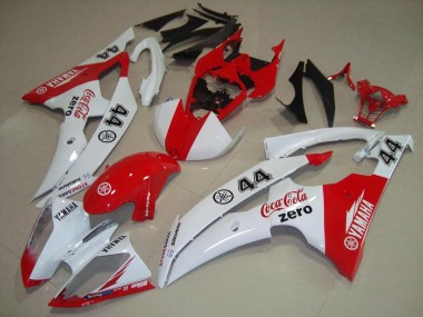 Carénages Moto Yamaha YZF R6 2008-2016 - Blanc Rouge Cocacola 44 Abordables