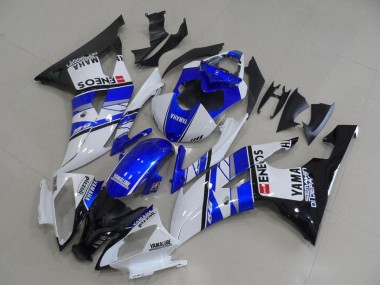 Carénages Moto Yamaha YZF R6 2008-2016 - Blanc Bleu Noir Brillant ENEOS Yamalube Abordables