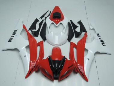 Carénages Moto Yamaha YZF R6 2008-2016 - Blanc Rouge Abordables