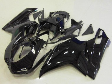 Carénages Moto Ducati 848 2007-2014 - Noir Brillant Abordables