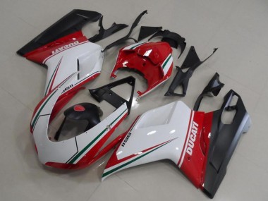 Carénages Moto Ducati 1198 2007-2014 - Blanc Rouge Vert Noir Mat Abordables