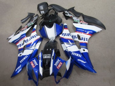 Carénages Moto Yamaha YZF R6 2006-2007 - Blanc Bleu Rouge Sterilgarda Volvo Fimer Abordables