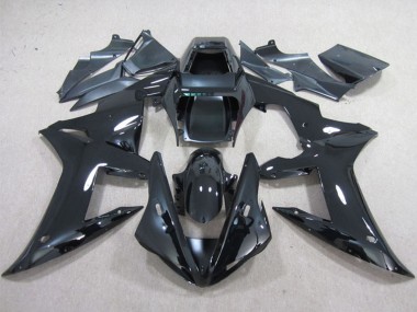 Carénages Moto Yamaha YZF R1 2002-2003 - Noir Brillant Plaine Abordables