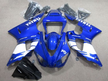 Carénage Moto Yamaha YZF R1 2009-2011 - Bleu Blanc Abordables